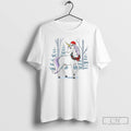 Classic Unicorn Wreath Winter Forest Christmas White T Shirts