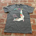 Yoga Unicorn Cobra Pose Exhale Short Sleeve Men's Large T-Shirt Heathered Grey