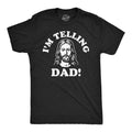 Mens Funny T Shirts Im Telling Dad Sarcastic Jesus Tee for Men