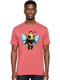 Crystal-Bee Mens Graphic Tee, 100% Cotton, Casual Summer Wear