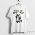 Classic Pickles And Panic Attacks Mental Health Retro Raccoon T Shirts