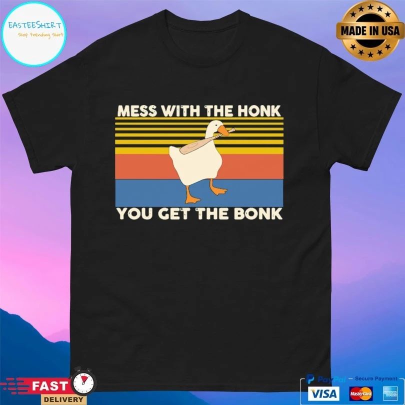 Duck Mess With The Honk You Get The Bonk Vintage T-shirt