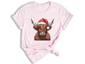 Christmas Cow Shirt, Cow Lights Shirt, Cute Cow Shirt, Cow Lover Shirt