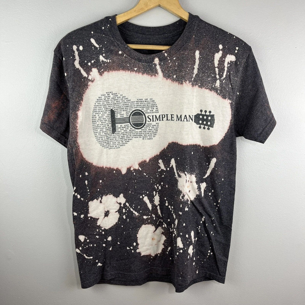 Lynard Skynard Simple Man Song Black Band T-Shirt Adult M
