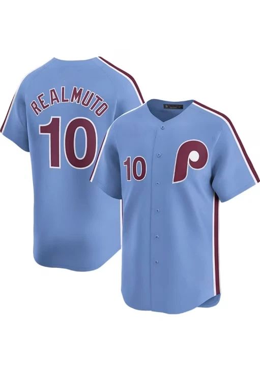 JT Realmuto Mens LIGHT BLUE Alt 2024 Limited Baseball Jersey US1376