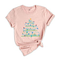Books Tree Christmas Shirt, Cute Christmas Tee, Christmas Gift, Book Lover Chris