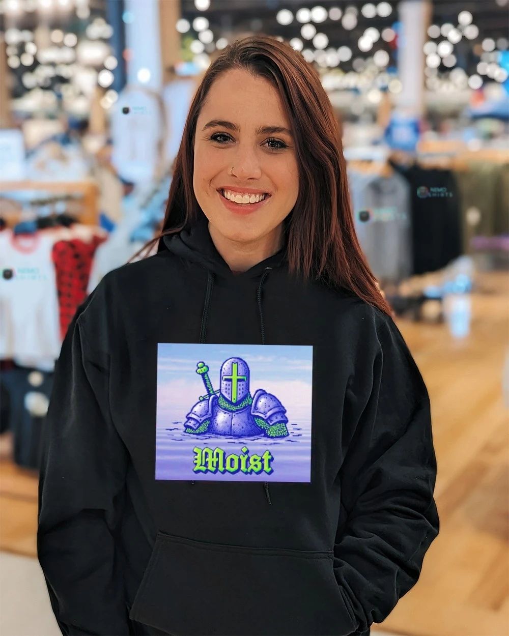 Moist Pixel Art Knight medieval funny armor shirt