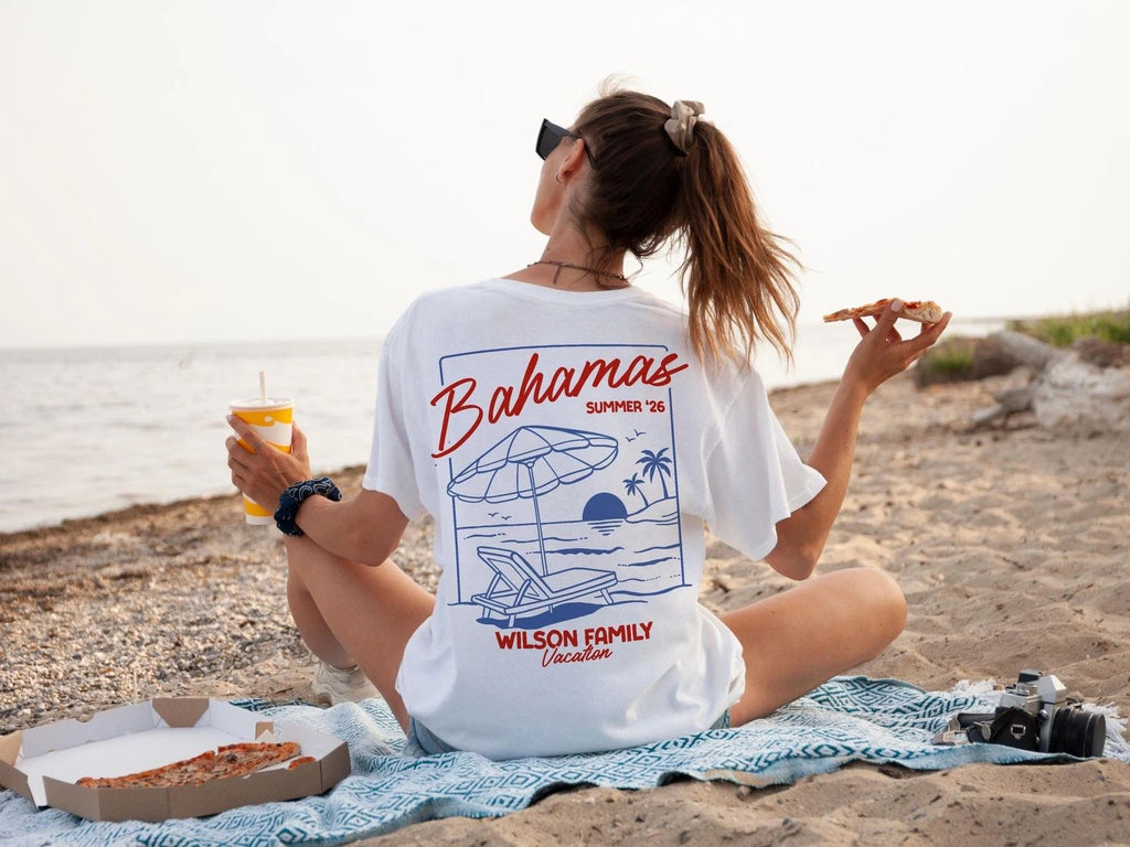 Custom Family Vacation Shirt Matching Group Travel Tshirt With Family Name