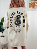 Long Live Rad Women Tee, Boho Snake Tee Tee, Tee, Vintage Inspire