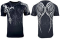 Rebel Saint by Affliction Men's T-Shirt Fracture Biker Cross Tattoo S-5XL