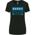Nerd More Like Badass Teck Funny IT Tecky Womens Wider Cut T-Shirt