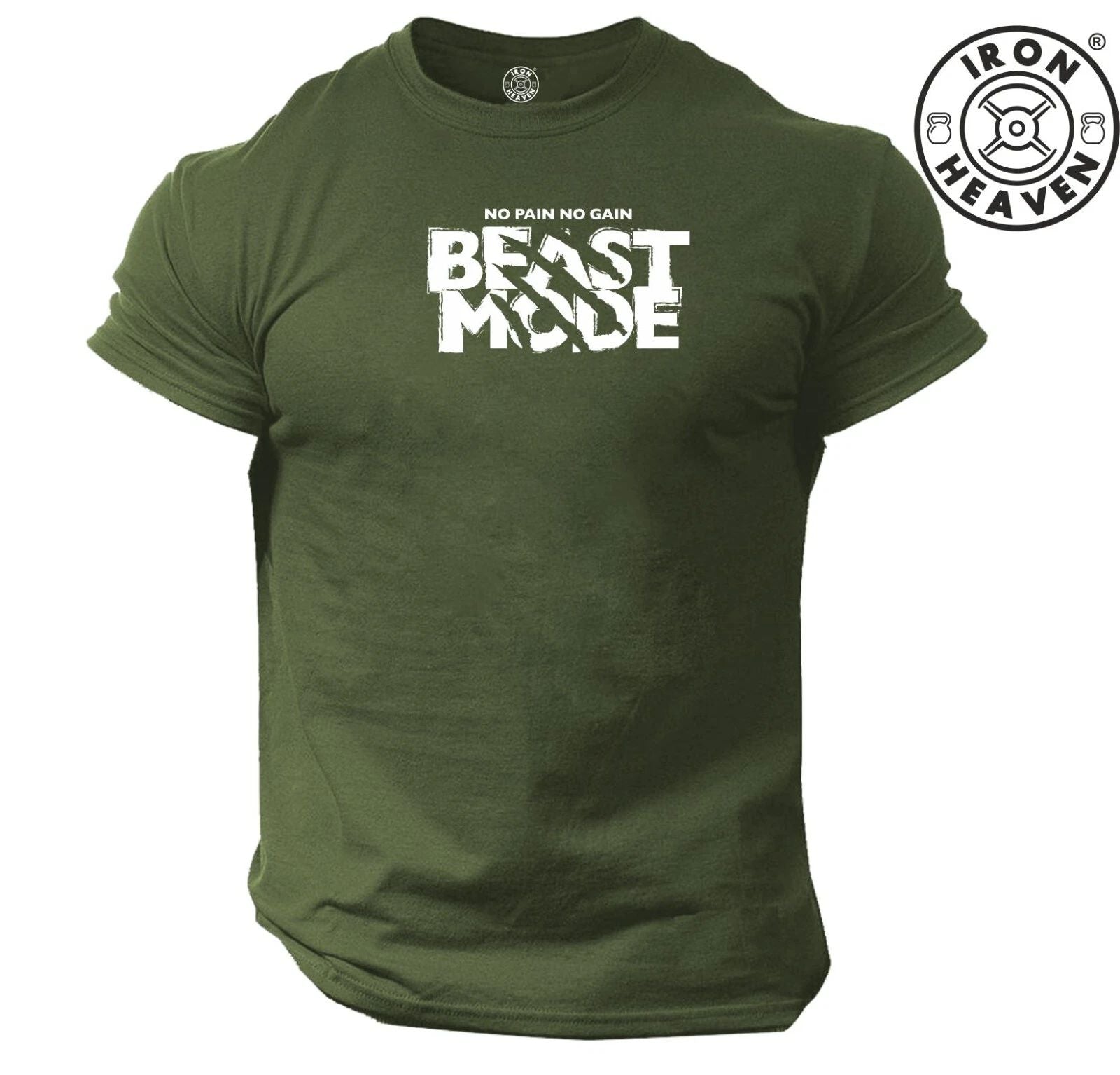 Beast Mode T Shirt Gym Clothing Bodybuilding Training Workout Boxing MMA Men Top