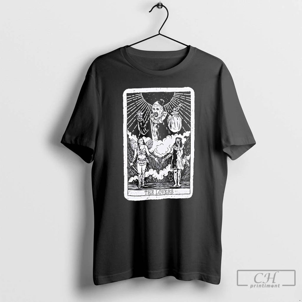 Classic The Lovers Terrifier Art The Clown Tarot Card T Shirts