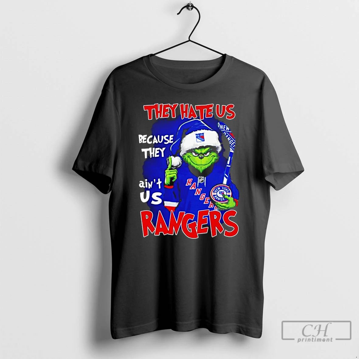 Classic The Grinch They Hate Us Because They Aint Us New York Rangers Christmas