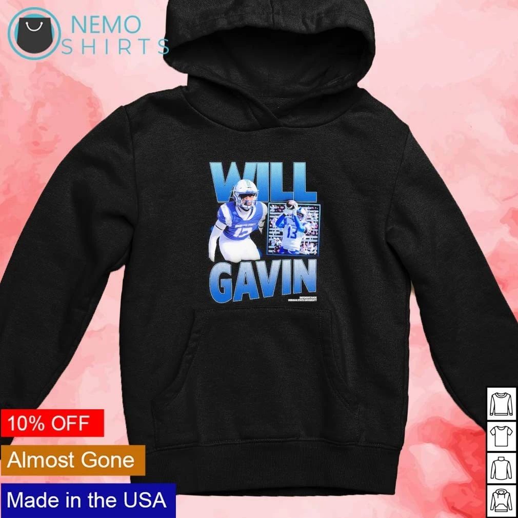 Will Gavin Indiana State University Defensive Back No 13 shirt