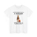 Never Underestimate a Woman who Still Travels in her 80's Funny Shirt