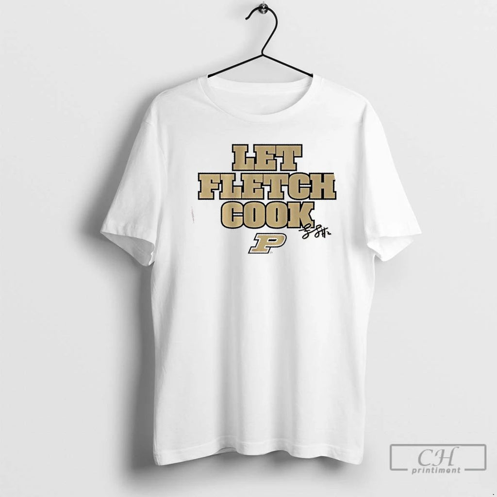 Premium Purdue Boilermakers Basketball Let Fletcher Loyer Cook Signature T Shirts