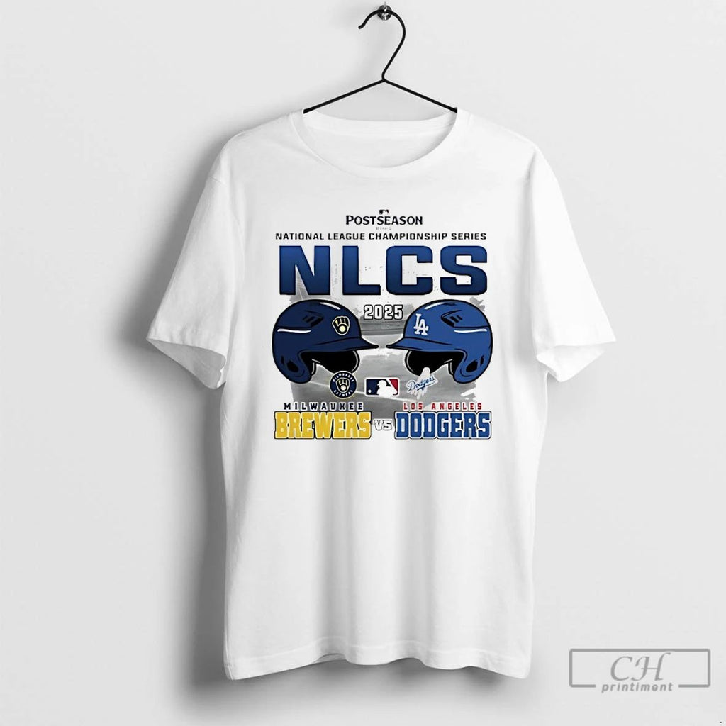Classic 2025 Los Angeles Dodgers Vs Milwaukee Brewers Nlcs Matchup T Shirts