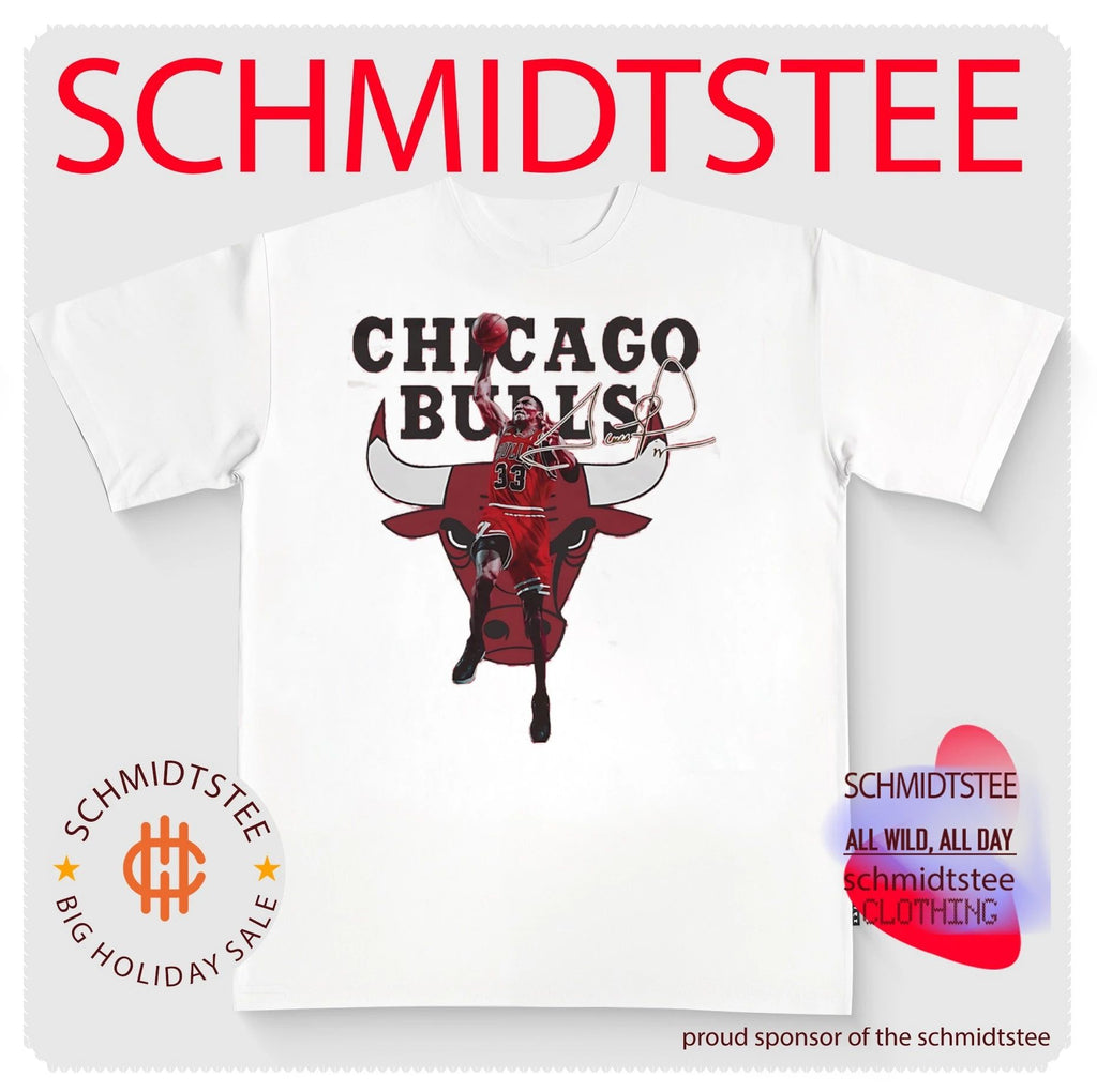 Scottie Pippen Chicago Bulls portrait signature shirt