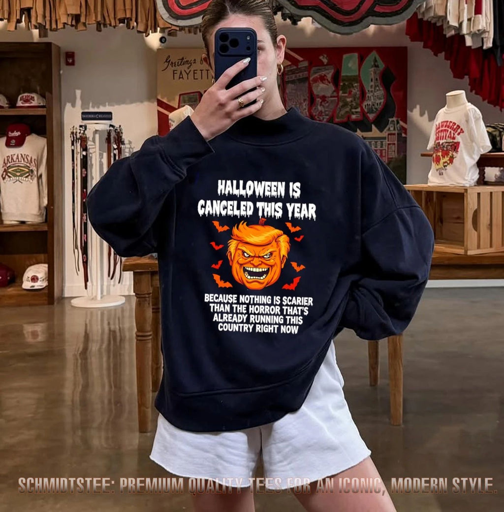 Donald Trump Halloween Is Canceled This Year Horror Political shirt