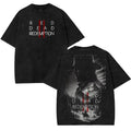 Red Dead redemption 2 V5 Double Printed Graphic Tee Streetwear T-Shirt