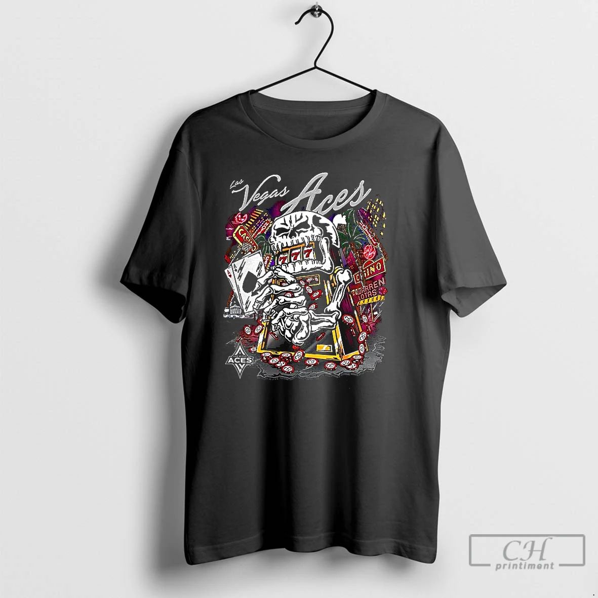 Classic Las Veagas Aces Basketball Slot Machine T Shirts