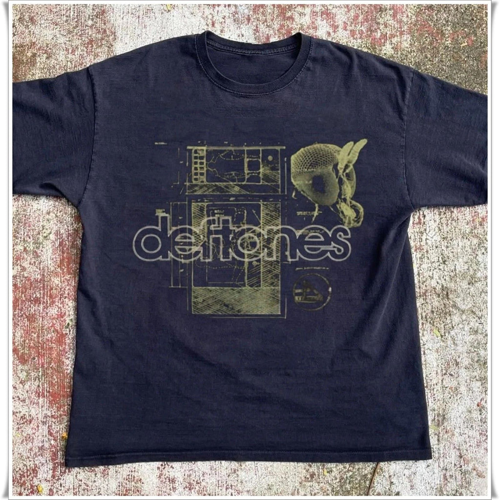 NEW! Deftones Tour T-shirt, Unisex Black Cotton T-Shirt Size S-5XL