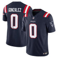 Patriots #0 Christian Gonzalez Collection Mesh Football Jersey