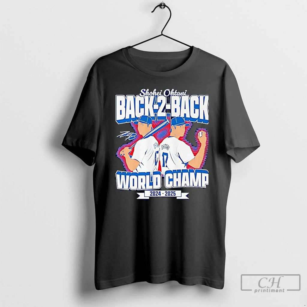 Classic Shohei Ohtani 2024 2025 Back To Back World Champs Christmas T Shirts