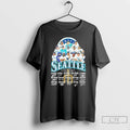 Classic Seattle Team Player Signature T Shirts