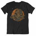 Men's Snowmobiling Shirt - Snowmobiling Astronaut Outer Space Spaceman T-Shirt