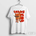 Classic Tabby Cat With Fish T Shirts