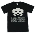 Space Invaders Adult New T-Shirt - "I Am Your Father" Classic Bad Guy Invader