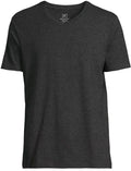 George Men's XS 30-32 Short Sleeve V-Neck Tee BLACK SOOT HEATHER #10724