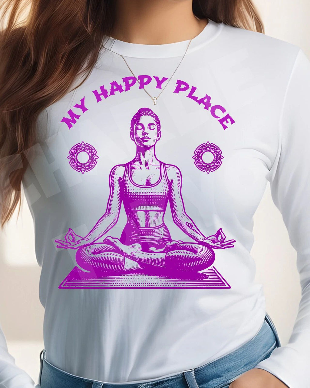 Yoga T Shirt Original Design Men's Ladies Unisex Long Sleeve