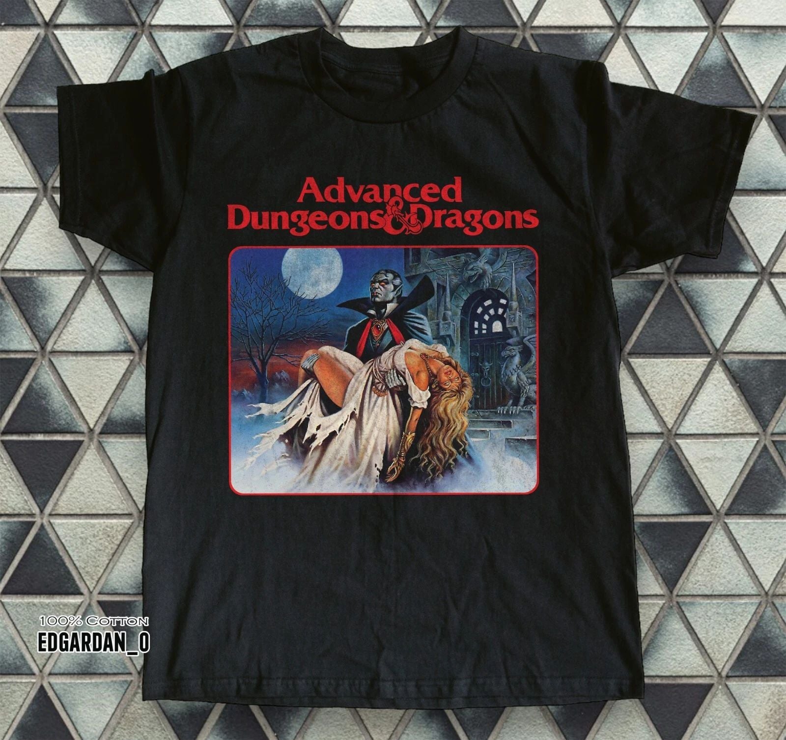 Rare Advanced Dungeons & Dragons Heavy Cotton Black T-shirt Size S-5XL