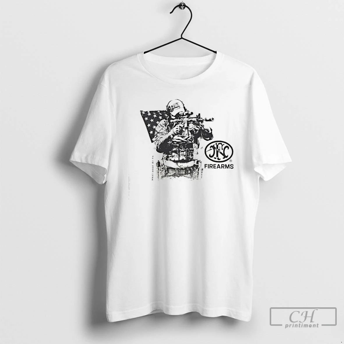 Premium Soldier M4a1 Battle Usa T Shirts