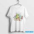 Grinch Santa Hat With Max Whoville Merry Christmas Tshirts Sweater