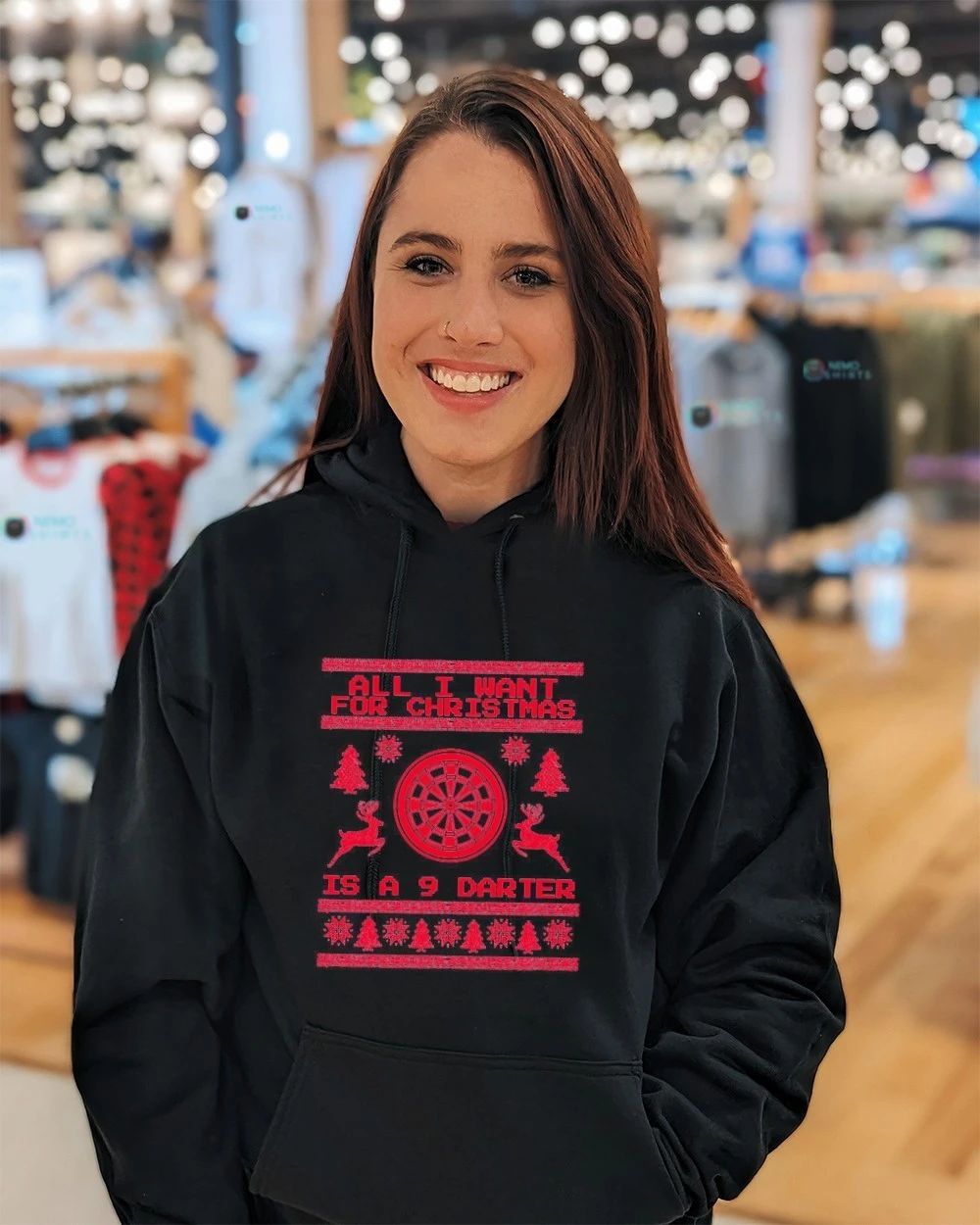 All I Want For Christmas Is A 9 Darter Ugly Christmas shirt