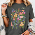 Wildflower Floral Comfort Tee Nature Boho Hippie Garden Flower Gift