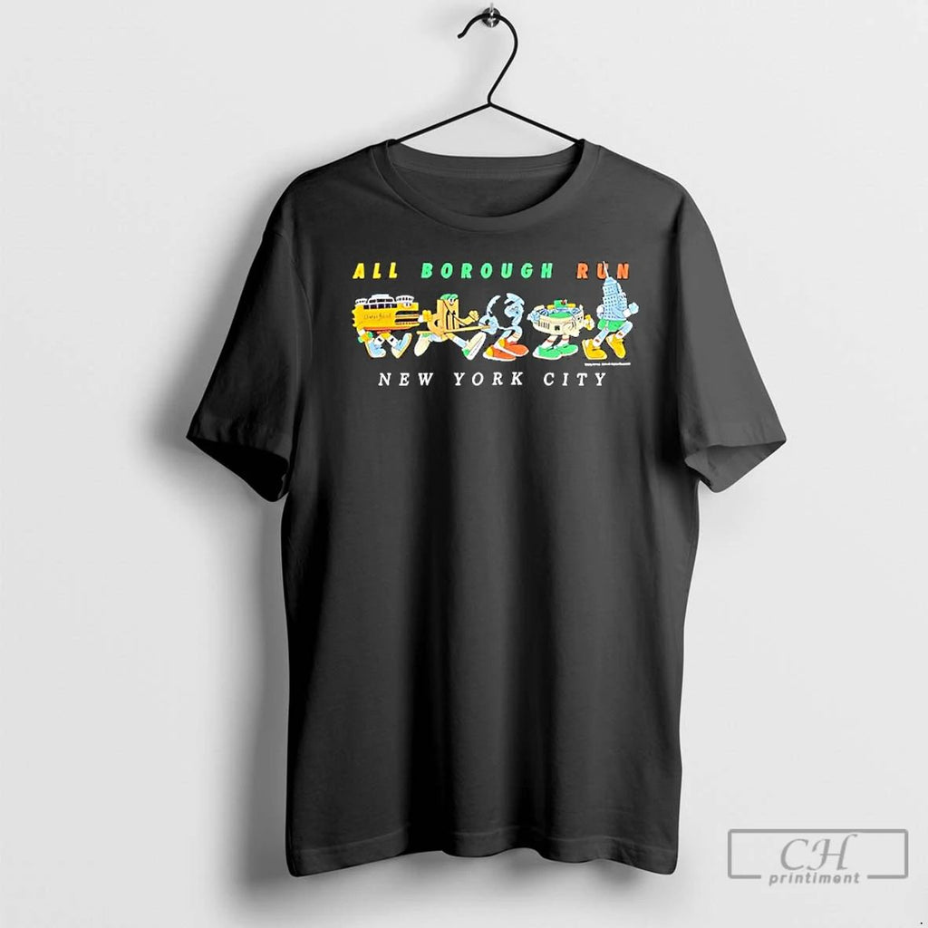 Premium All Borough Run New York City Marathon Vintage Graphic