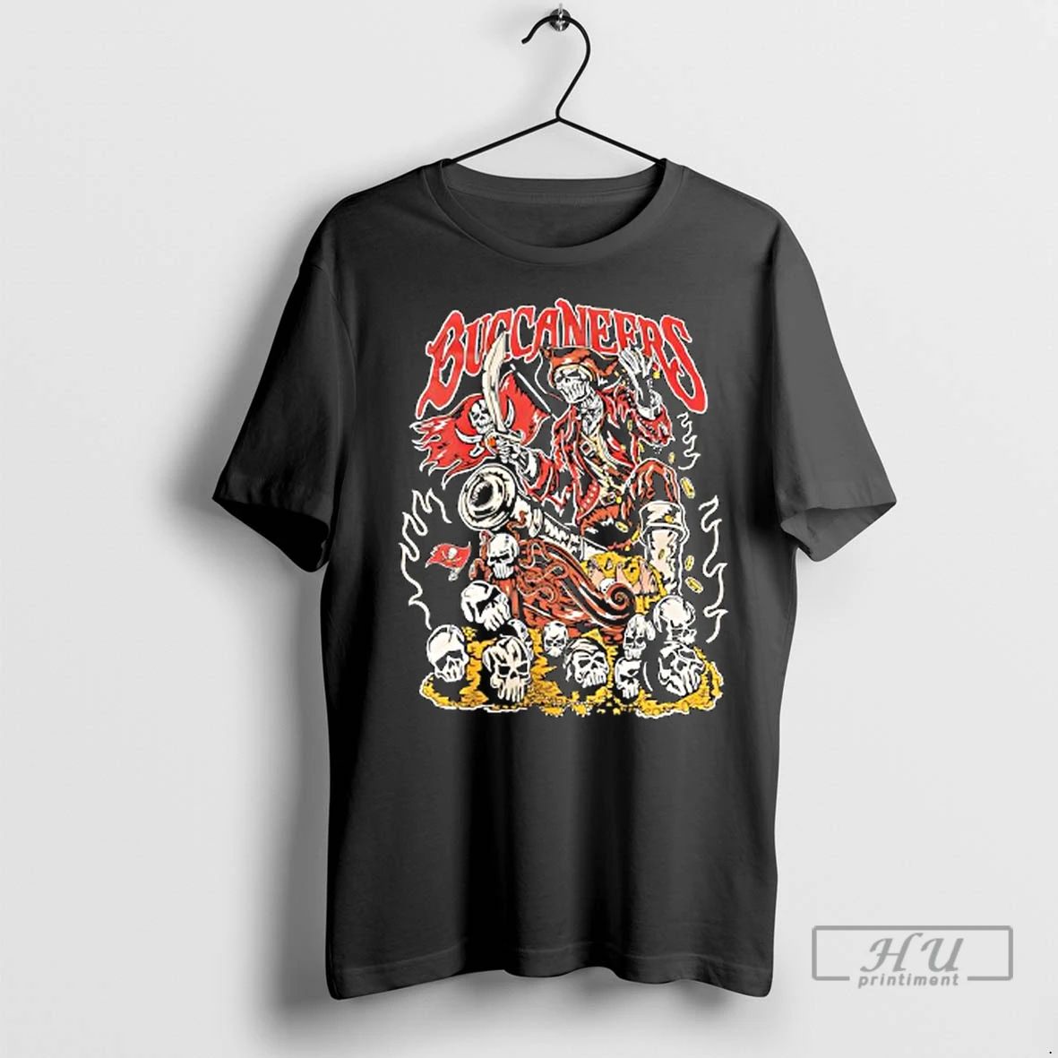 Officials Warren Lotas X Tampa Bay Buccaneers Graphic Skull Ladies T Shirt