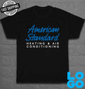 New American Standard Heating & Air Conditioning Logo T-Shirt USA Size S to 5XL