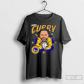 Classic Steph Curry Big Head Caricature Warriors T Shirts