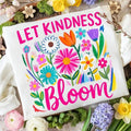 Let Kindness Bloom Boho Floral T-Shirt Kindness Gift Tee