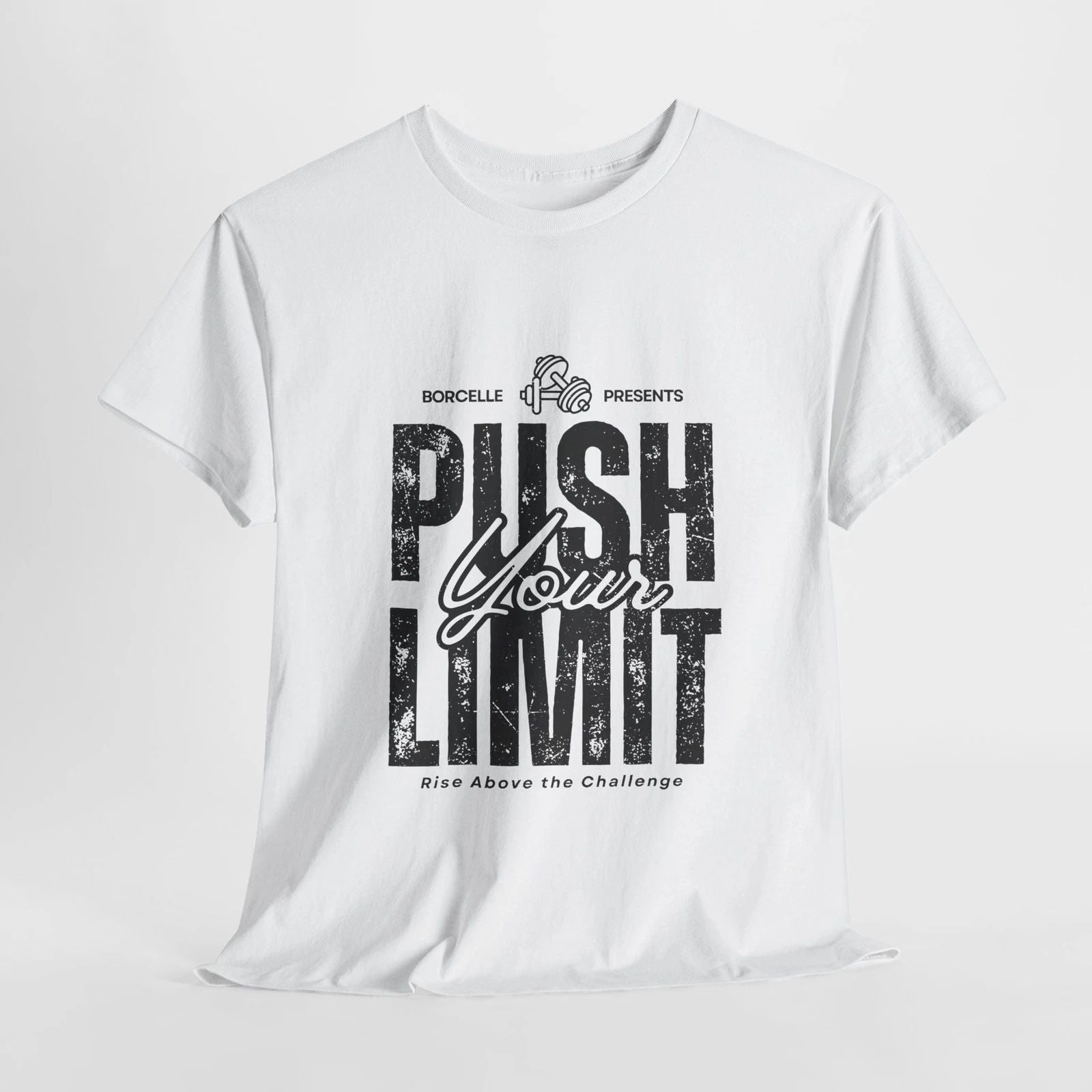 Push Your Limit Unisex Motivational T-Shirt - Gift for Fitness Lovers, Workout T