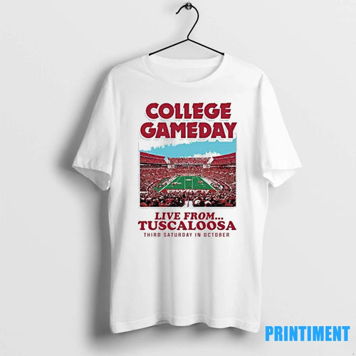 Alabama Football 2025 College Gameday Live From Tuscaloosa Al October 18th Tshirts Sweater