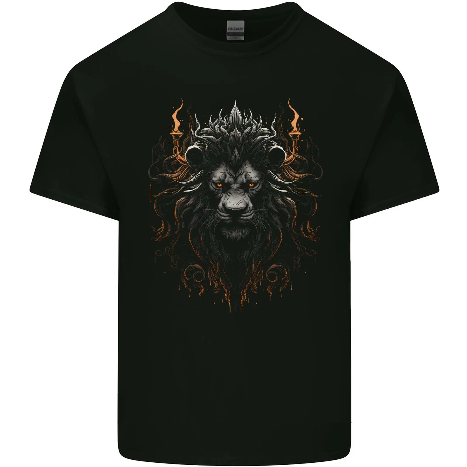 King of the Lions Fantasy Mens Light Cotton T-Shirt