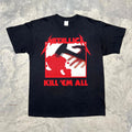 Metallica Kill Em All Album Heavy Metal Band Black T-shirt Size S-5XL