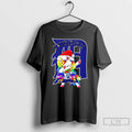 Classic Detroit Tigers X Unicorn Santa Hat Dabbing Merry Christmas T Shirts